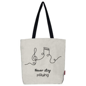 Fourre-tout. Tote bag modèle "Never stop"