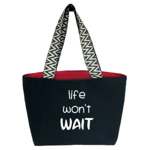 Bolso de loneta premium. "Life won´t"