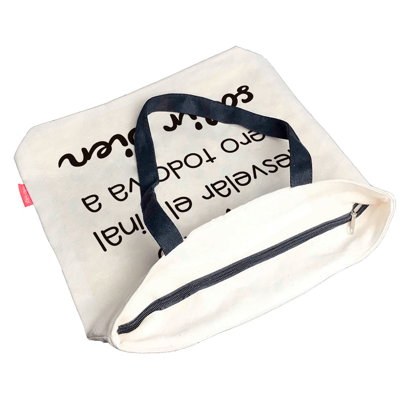 Tote bag. Bolso grande modelo "NO QUIERO DESVELAR EL FINAL PERO TODO VA A SALIR BIEN" - Imagen 9
