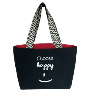 Bolso de loneta premium. "Choose Happy"