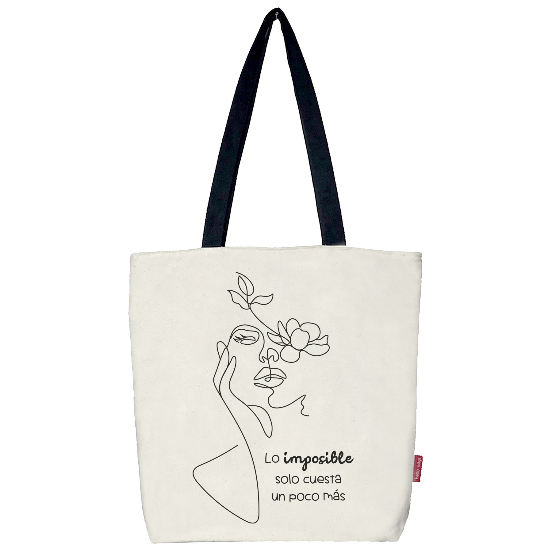Tote bag. Bolso grande modelo "LO IMPOSIBLE" - Imagen 2