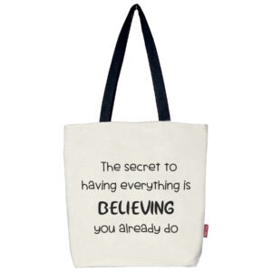 Fourre-tout. Tote bag modèle "The secret"