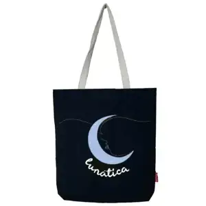 Tote bag. Bolso grande modelo "LUNÁTICA"